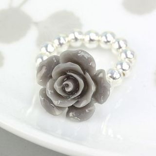 grey rose ring by lisa angel
