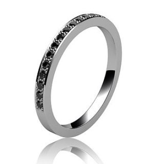 black diamond half eternity ring by flawless jewellery