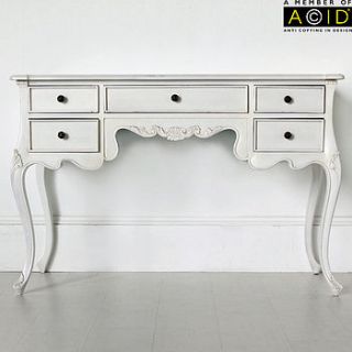 classic five drawer dressing table by out there interiors