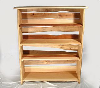 funky wooden book shelf by free range designs