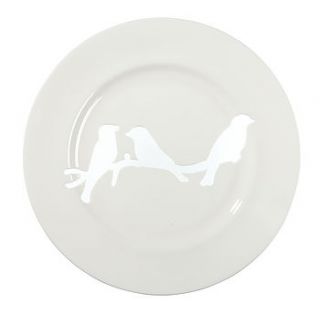 romantic silhouette wall plate by designed in england