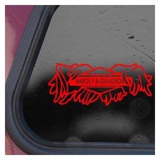 Hardly A Davidson Red Decal Sticker Wall Laptop Die cut Red Decal Sticker   Decorative Wall Appliques  