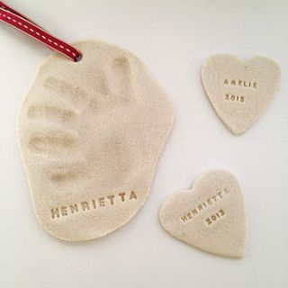baby handprint footprint imprint keepsake kit by stompstamps