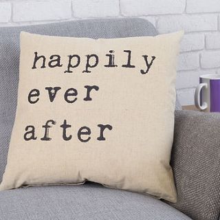 happily ever after cushion by tillyanna