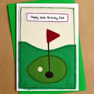 golf men's personalised birthday card by jenny arnott cards & gifts
