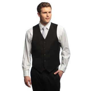 Dockers Mens Herringbone Black Solid Suit Separates Coat