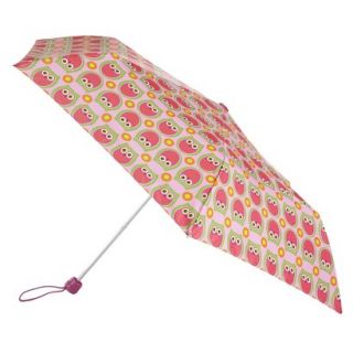 totes Compact Owl Umbrella   Pink