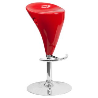 FlashFurniture Contemporary Plastic Adjustable Height Bar Stool CH TC3 81003 