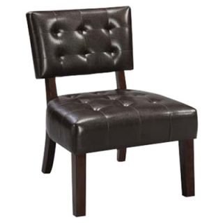 Wildon Home ® Modern Vinyl Slipper Chair 2046 Color Espresso