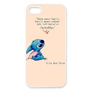 DiyCaseStore Custom Personalized Disney Lilo and Stitch iPhone 5 5S Best Durable Cover Case   Ohana means family,family means nobody gets left behind,or forgotten. Cell Phones & Accessories