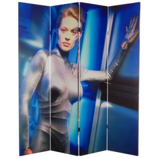 Oriental Furniture 71 x 63 Star Trek Tall Double Sided Voyager 4