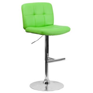 FlashFurniture Contemporary Vinyl Adjustable Height Tufted Bar Stool DS 829 S