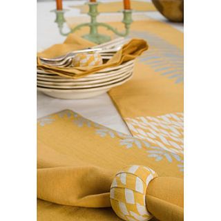 table runner   mustard yellow by fabiia
