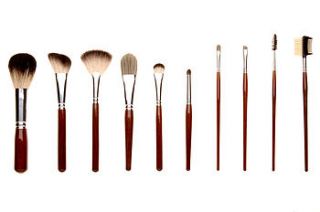 badger set of 10 brushes by elle au naturel beauty