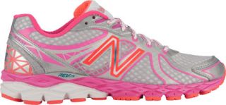 Womens New Balance W870v3   Silver/Pink Running Shoes