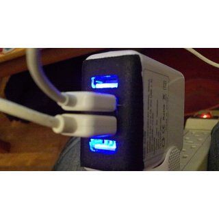 Cosmos  4 Port Wall to USB Travel A/C Power Adapter Charger for iPad 2 iPhone 3G 3GS 4 4G ipod shuffle nano classic touch  Multiple Usb Charger  Electronics