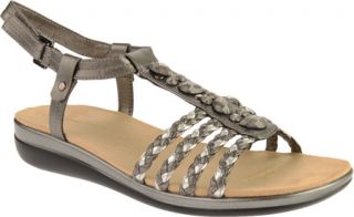 Womens Easy Spirit Loris   Pewter/Silver Synthetic Sandals