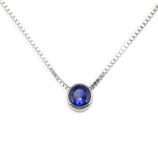 sapphire necklace september birthstone by lilia nash jewellery