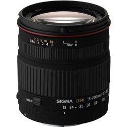Sigma Wide Angle Zoom 18 200mm f/3.5 6.3 DC Canon Lens (Factory Refurbished)