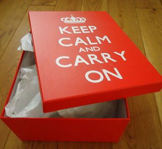keep calm storage boxes x two by tailored chocolates and gifts