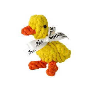 jemima the duck   rope dog toy by doggielicious