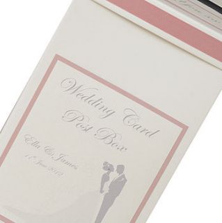 personalised bride & groom wedding post box by dreams to reality design ltd