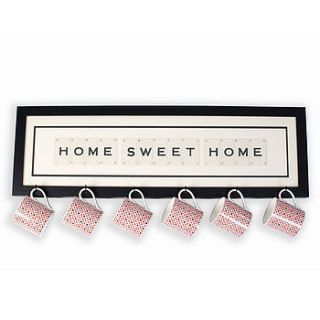 home sweet home mug rack by vintage playing cards