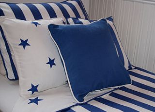 royal blue reversible bedding set by nautical living