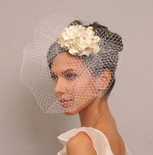 vintage style bridal flower hair comb by aurora rose bridal
