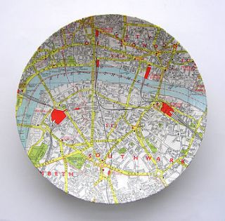 central london map dish by bombus