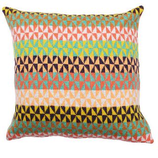 blume knitted lambswool cushion by gabrielle vary knitwear