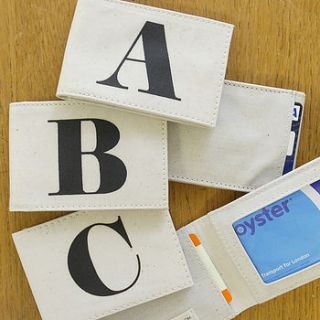 initial travel card holder by alphabet bags
