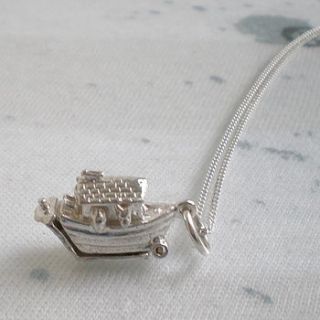noah's ark opening pendant necklace by lullaby blue