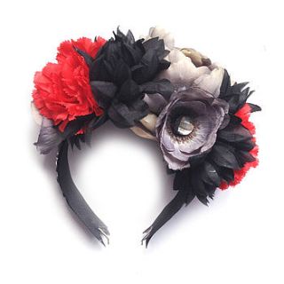 oversized floral headband by crown and glory