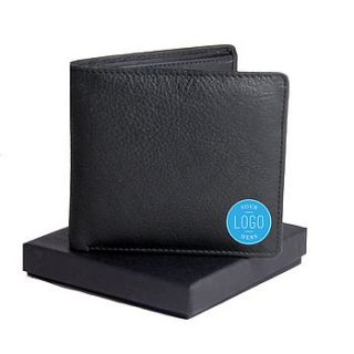 corporate gift medium leather wallet by nv london calcutta