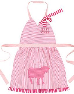 personalised cow apron by retreat home