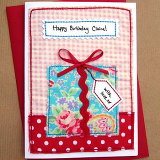 present girls handmade birthday card by jenny arnott cards & gifts