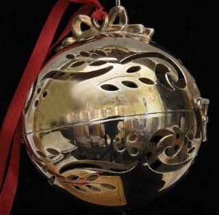Lenox Williamsburg Giving Ball Silver Plated Christmas Ornament  