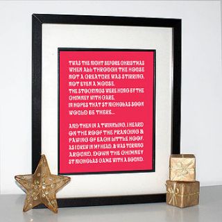 twas the night before christmas print by ciliegia designs