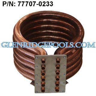 Pentair 77707 0233 Tube Sheet Coil Assembly Replacement Kit Pool and Spa Heater  Outdoor Spas  Patio, Lawn & Garden