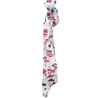 london bus muslin swaddle wrap by piccalilly