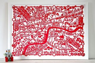 city map print by bodie and fou