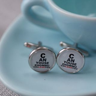 can you see how much i love you cufflinks by suzy q