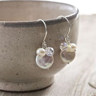 bijou earrings in freshwater pearl by lily belle