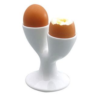 porcelain double egg cup by whisk hampers
