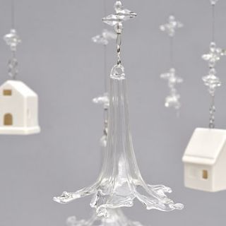 glass blossom hanging decoration by henry's future