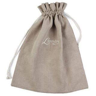 linen laundry bag by inchyra