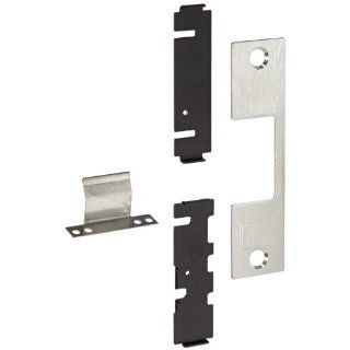 HES Stainless Steel E Faceplate for 1006 Series Electric Strikes for Corbin/Russwin Security Bolt and Normally Extended 1" Tubular Bolts, Satin Stainless Steel Finish Door Dead Bolts