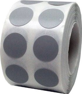 1/2" Half Inch Round Grey Color Code Dot Stickers Inventory Labels 1, 000 Per Roll 