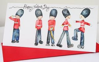 'happy fathers day' soldiers card by party bags london